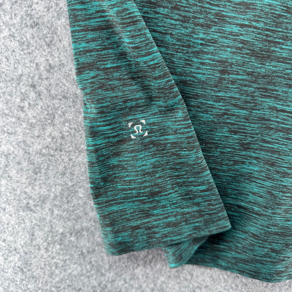 Lululemon Metal Vent Tech Shirt Mens XL Teal Black Space Dye Short Sleeve - Picture 4 of 7